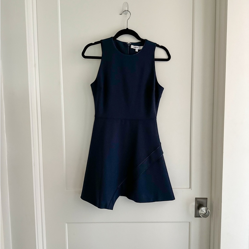 Elizabeth and James Navy Blue Mini Dress